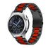 Samsung Gear S3 stalen bandje (zwart/rood)