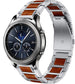 Samsung Gear S3 houten/stalen band (zilver)