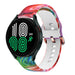 Samsung Galaxy Watch 4 44mm Buntes Silikonarmband