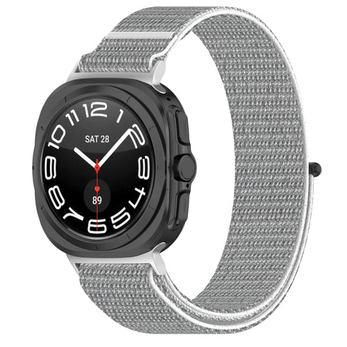 Nylon Strap, seashell, on a watch, 3/4 front view