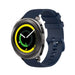Bracelet silicone luxe Samsung Gear Sport (bleu foncé)