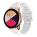 Bracelet silicone à motifs Samsung Galaxy Watch Active (blanc)