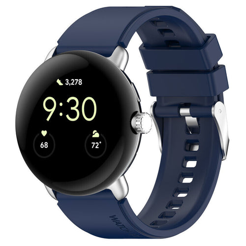 Bracelet silicone Google Pixel Watch 5 - 41mm (bleu foncé)