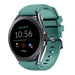 Fossil Gen 5e - 44mm siliconen bandje (dennengroen)