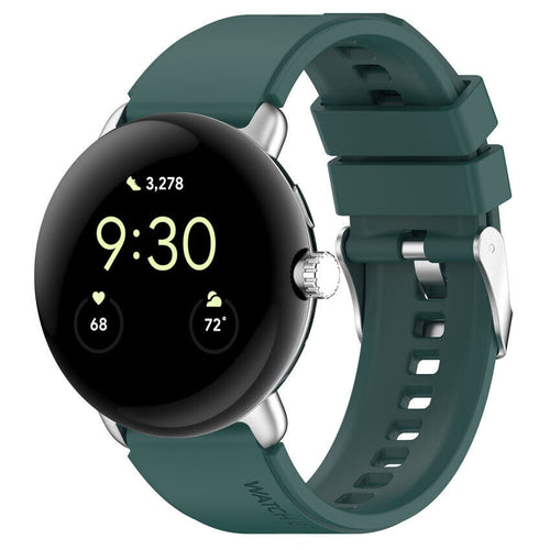 Google Pixel Watch 5 - 41mm Silicone Strap (Dark Green)