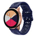 Samsung Galaxy Watch Active Silikonarmband mit Muster (Dunkelblau)