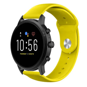 Correa deportiva Fossil Gen 4 Explorist HR (amarillo)