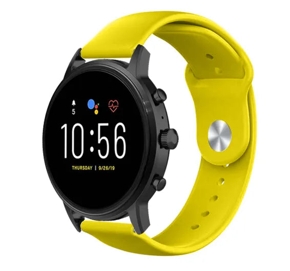 Correa deportiva Fossil Gen 4 Explorist HR (amarillo)
