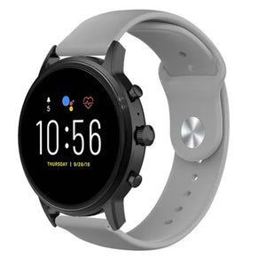 Bracelet sport Fossil Gen 4 Explorist HR (gris)