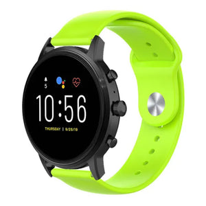 Fossil Gen 4 Explorist (HR) sport band (lichtgroen)