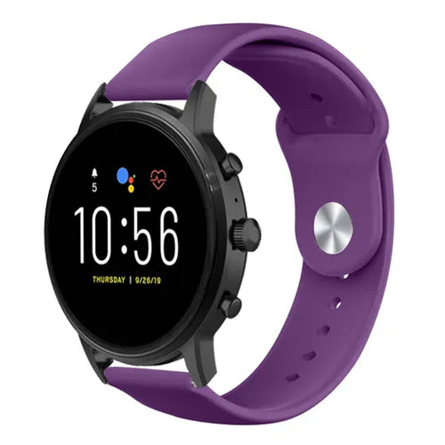 Fossil Gen 4 Explorist (HR) sport band (paars)
