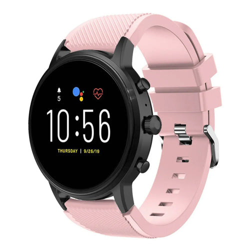 Bracelet silicone Fossil Gen 4 Explorist HR (rose)