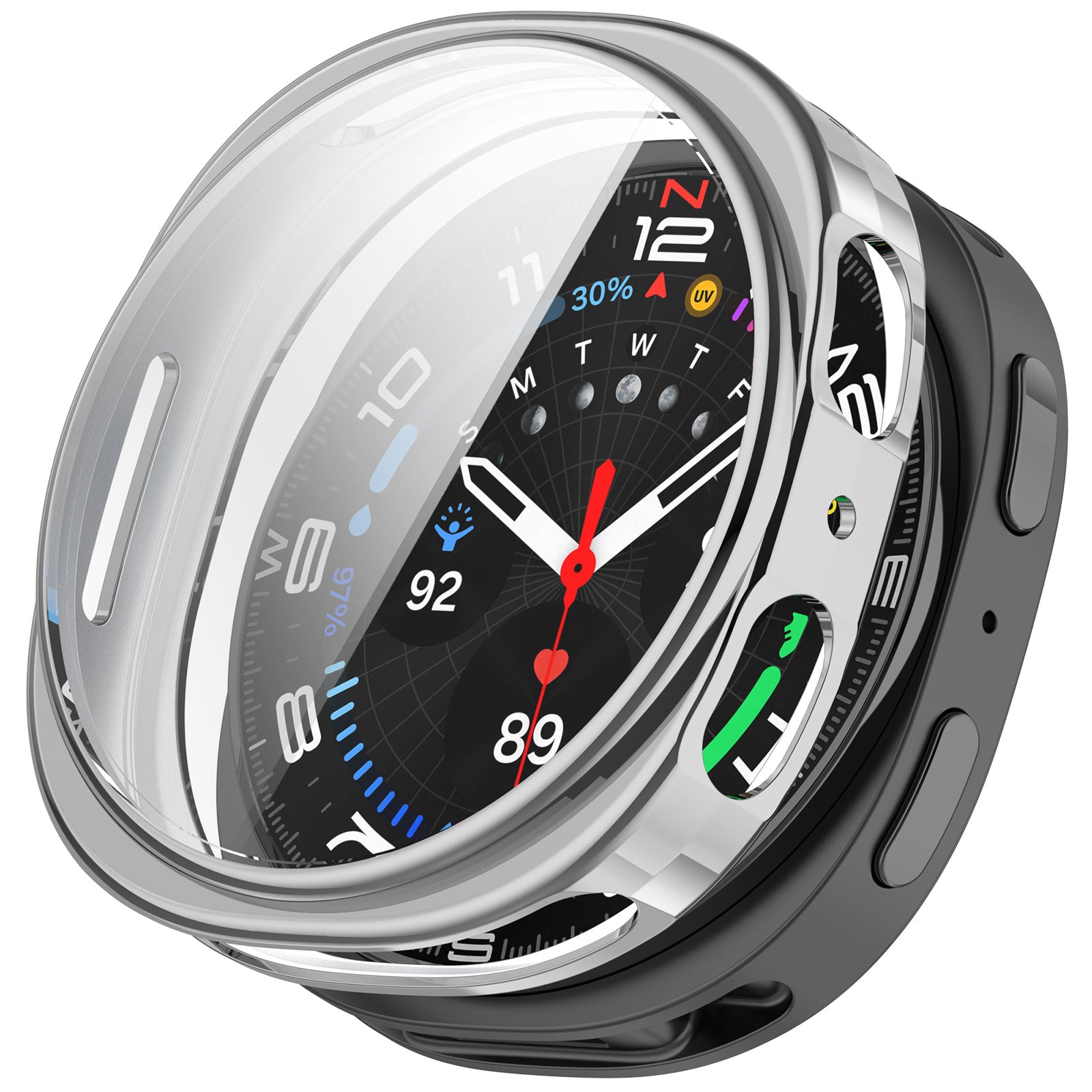 Samsung Galaxy Watch 8 - 44mm TPU Case (Silver)