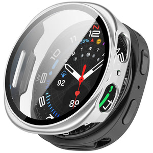 Samsung Galaxy Watch 8 - 44mm / 9 - 44mm Hard Case with Glass (Silver)