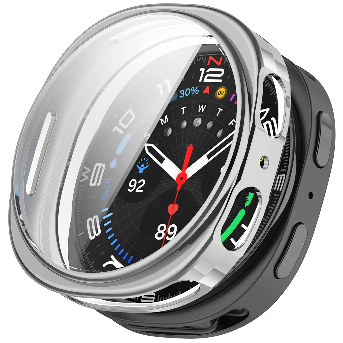 Funda TPU Samsung Galaxy Watch 8 - 40mm / 9 - 40mm (plateado)