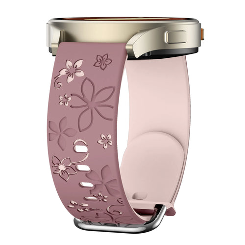 Correa silicona con flores ICE Smart ST 2.0 Round 1.20 (morado/rosa claro)