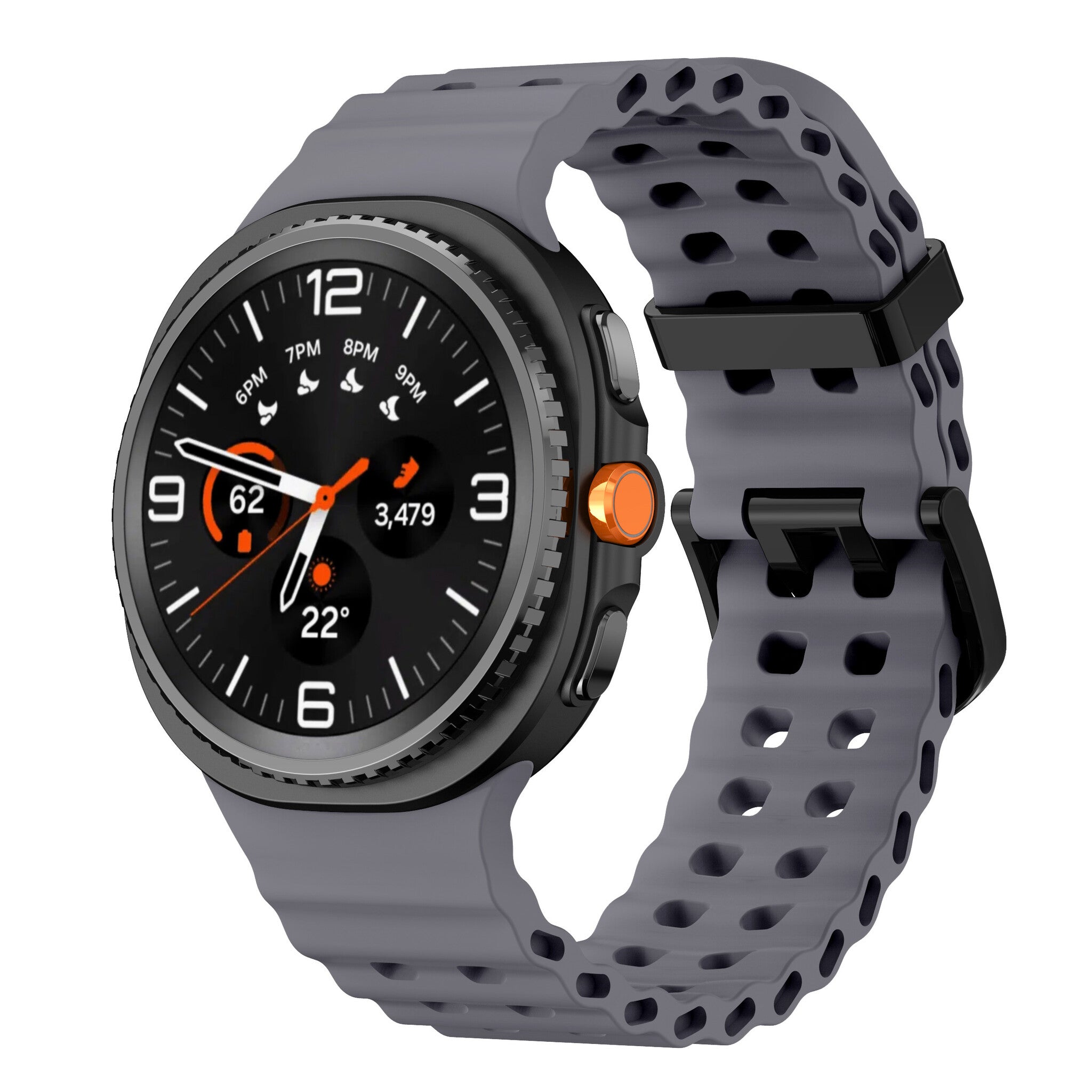 Samsung Galaxy Watch 9 - 40mm Ocean Strap (Dark Grey)