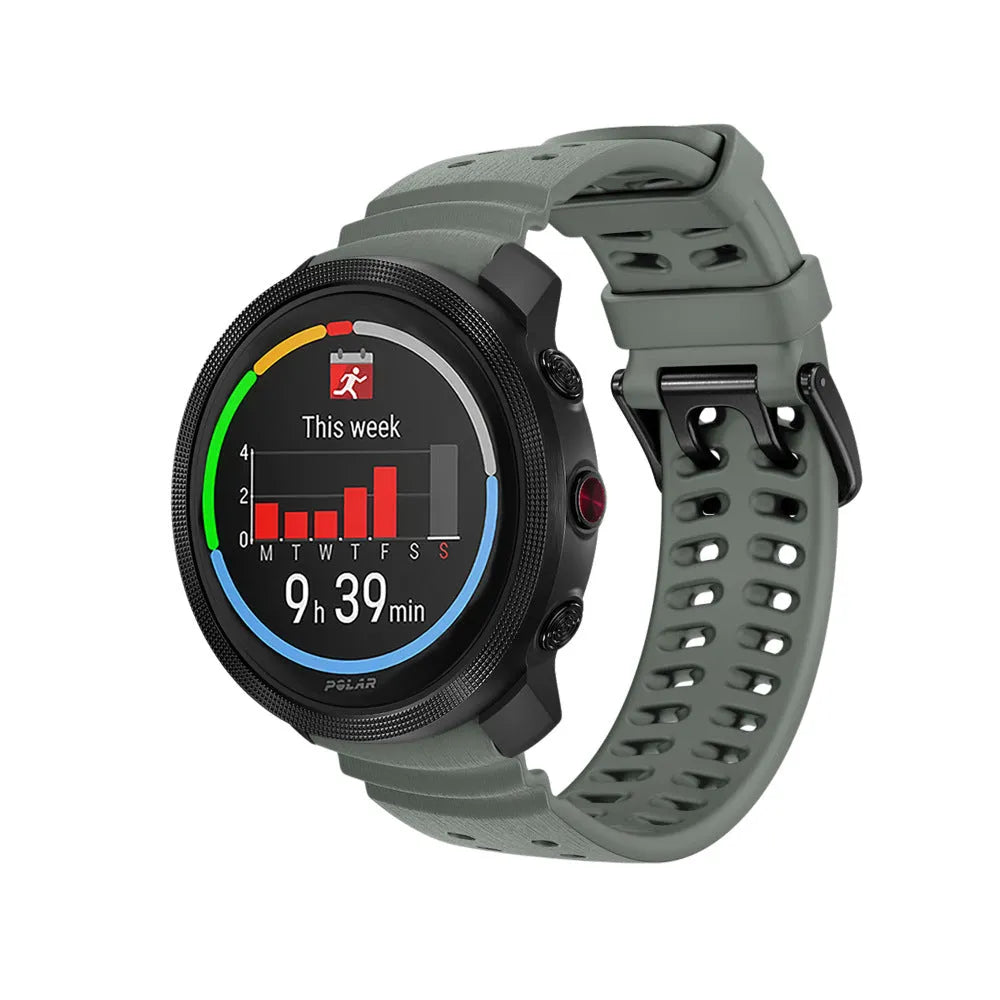 Polar Grit X Silicone Grain Strap (Dark Grey)
