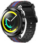 Correa de silicona edición especial Samsung GeaR (negro/azul)