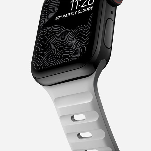 Nomad Correa silicona deportiva Apple Watch (gris lunar)