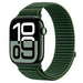 Apple Watch Ultra wave nylon bandje (donkergroen)