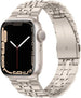 Bracelet luxe á maillons acier Apple Watch (lumière stellaire)