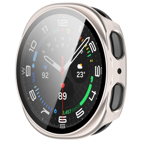 Samsung Galaxy Watch 8 - 40mm / 9 - 40mm Hard Case with Glass (Starlight)
