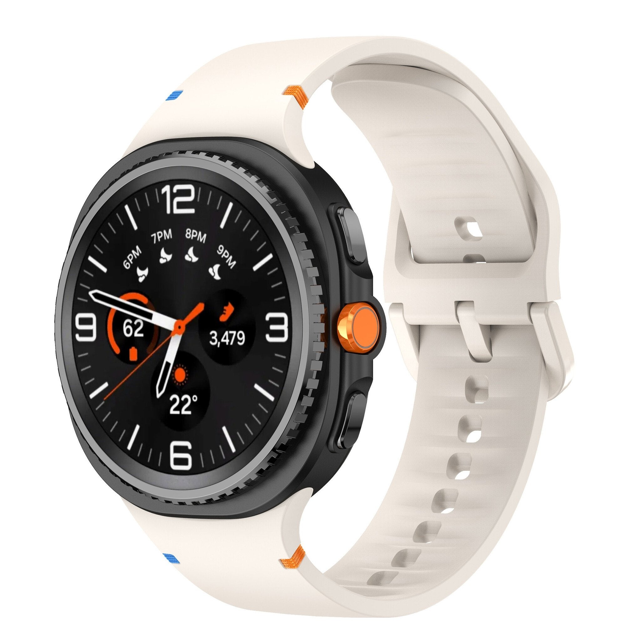 Samsung Galaxy Watch 8 - 44mm Silikonarmband (Polarstern)