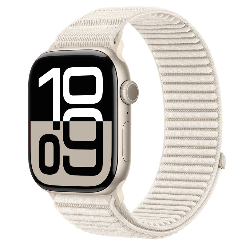 Correa nylon ondulada Apple Watch Ultra (blanco estrella)