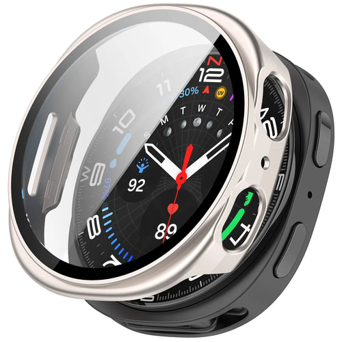 Samsung Galaxy Watch 8 - 40mm / 9 - 40mm hard case met glas (sterrenlicht)