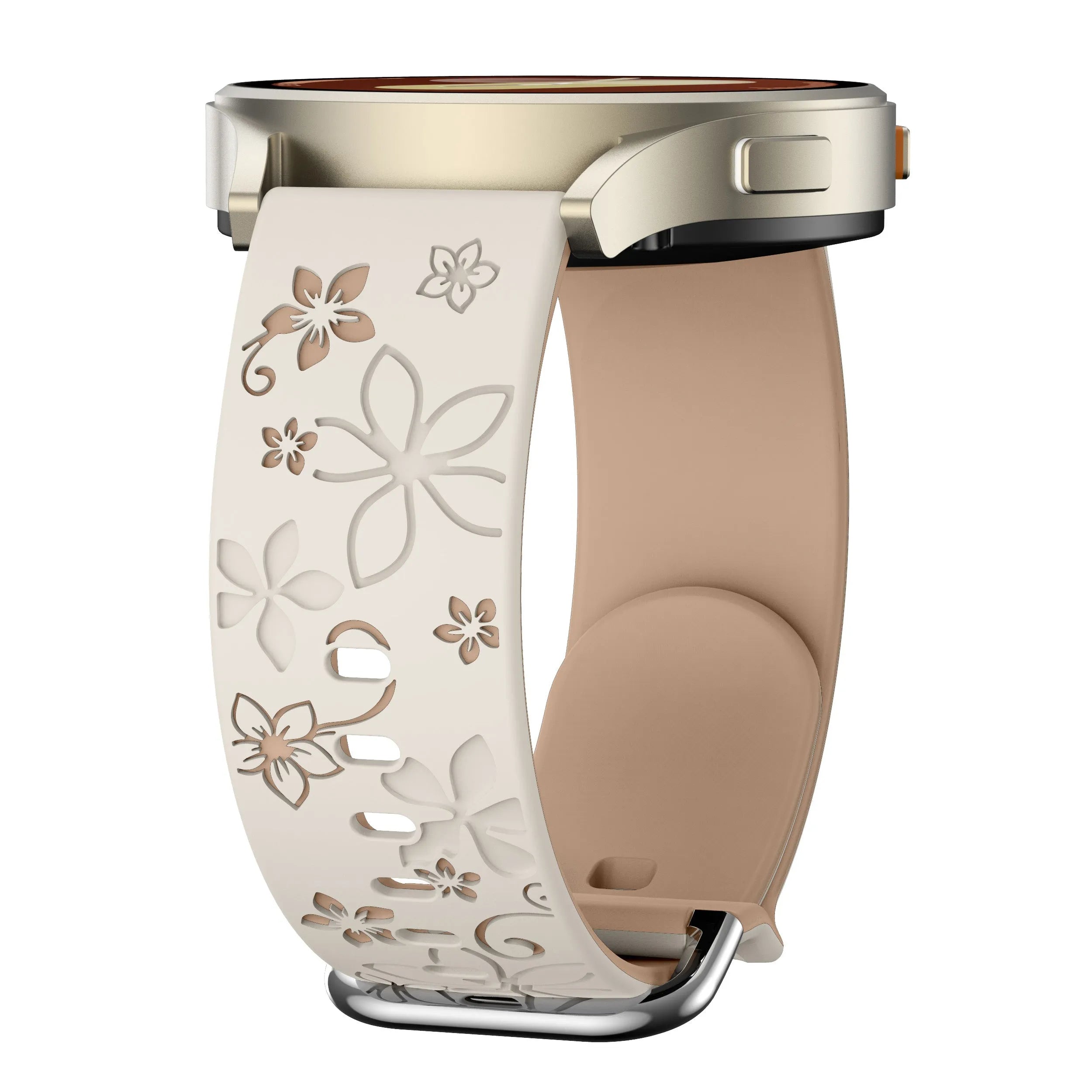 Oppo Watch X2 Mini Flower Silikonarmband (Polarstern/Beige)