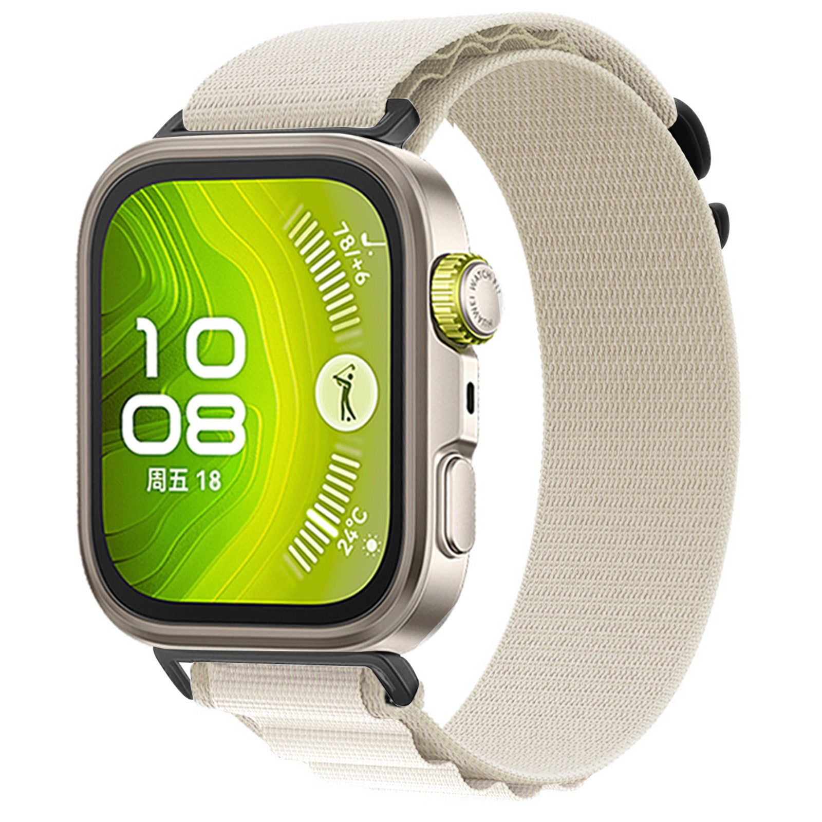 Huawei Watch Fit 5 Pro Alpine nylon bandje (sterrenlicht)