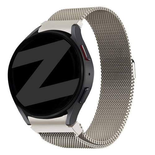 Bandz Samsung Galaxy Watch FE Milanese Loop Strap (Starlight)
