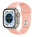 Bracelet silicone Apple Watch Ultra (rose clair)