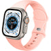 Bracelet Apple Watch Ultra silicone (rose clair)