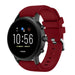 Fossil Gen 5 Silikonarmband (Weinrot)