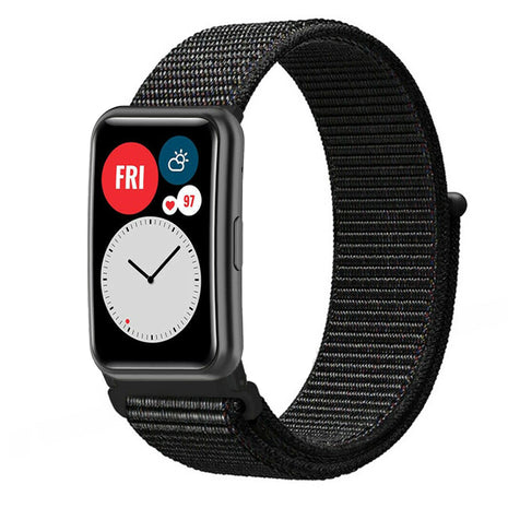 Huawei Watch Fit SE Nylonarmband (Schwarz)