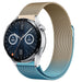 Correa milanesa Huawei Watch GT 3 46mm (azul/dorado)