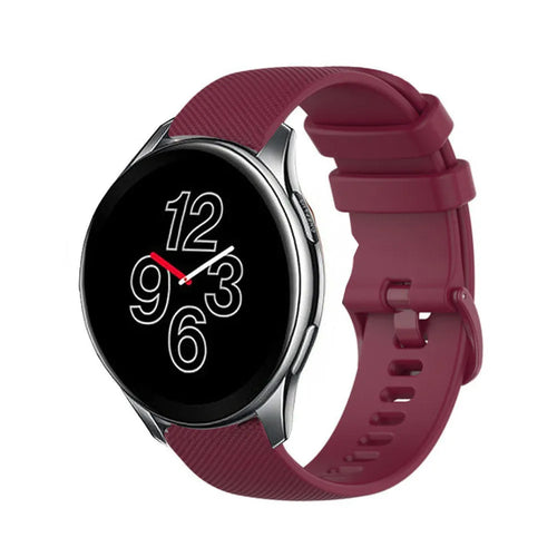 OnePlus Watch 3 luxus Silikonarmband (Weinrot)