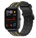 Correa de silicona resistente Xiaomi Amazfit GTS (negro/amarillo)