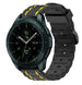 Samsung Galaxy Watch 42 mm sport gesp band (zwart/geel)