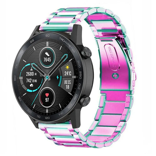 Honor Magic Watch 2 Stahlarmband (Regenbogen)