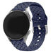 Samsung Galaxy Watch 7 - 44mm gevlochten siliconen bandje (donkerblauw)