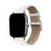 Correa de cuero de grano de cocodrilo Xiaomi Amazfit Bip (blanco)