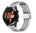 Huawei Watch GT 2 Edelstahl-Armband (Silber/Schwarz)