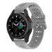 Samsung Galaxy Watch 4 Classic 46mm Silikonarmband mit Muster (Grau)