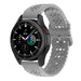 Bracelet silicone à motifs Samsung Galaxy Watch 4 Classic 46mm (gris)