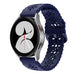 Samsung Galaxy Watch 4 44mm Silikonarmband mit Muster (Dunkelblau)