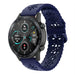 Honor Magic Watch 2 42mm siliconen bandje met patroon (donkerblauw)