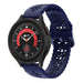Bracelet silicone avec motif Samsung Galaxy Watch 5 Pro (bleu foncé)
